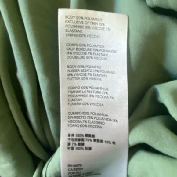 ANTHROPOLOGIE Antoinette Green Ruffle Midi Lace Crochet Dress Size 16 - Picture 10 of 10